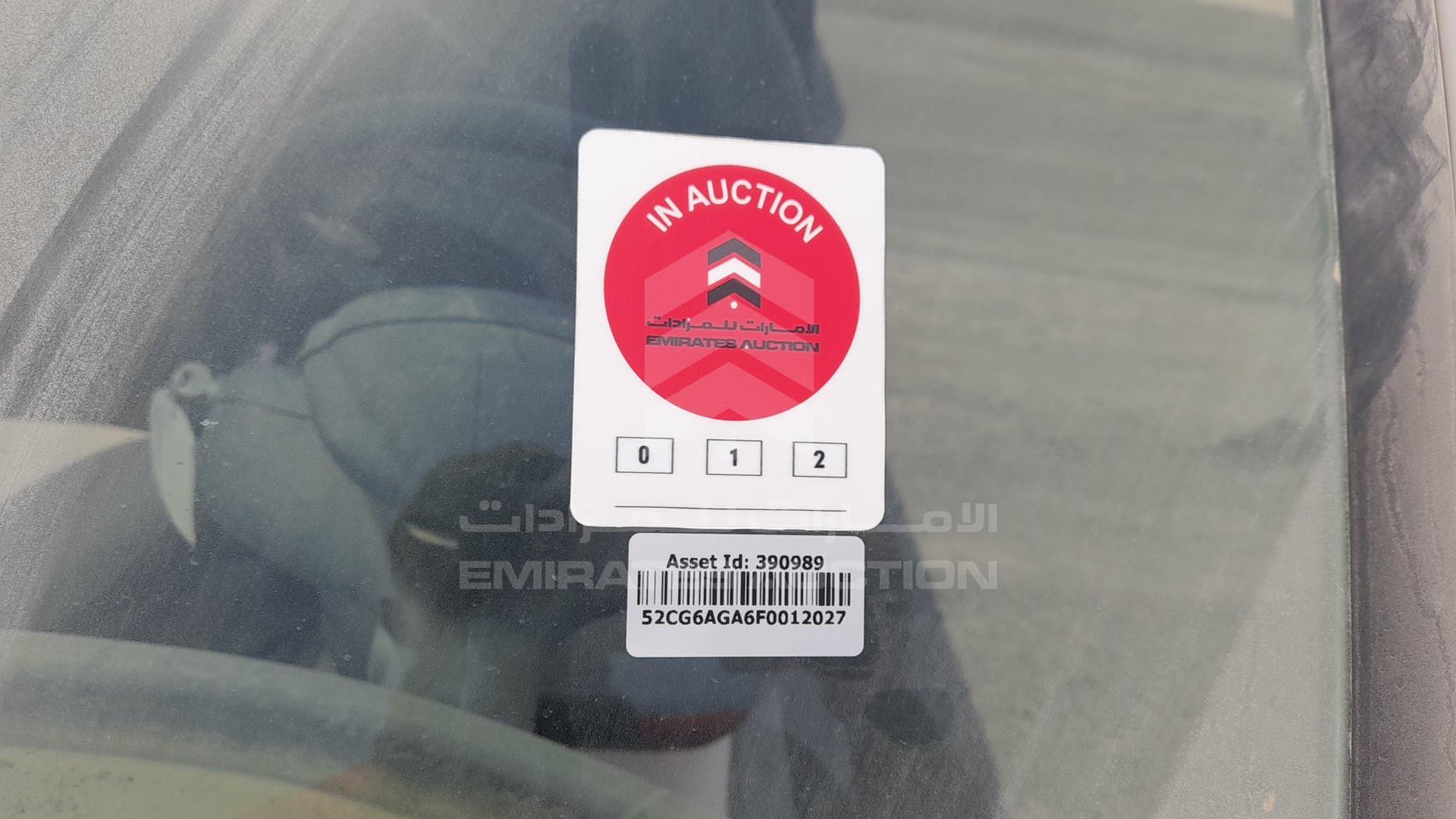 0 ELECTRIC VEHICLE --- VIN: 52CG6AGA6F0012027