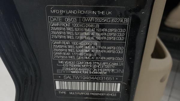 Land Rover Discovery 2004 SALTW19484A831651 Image 13