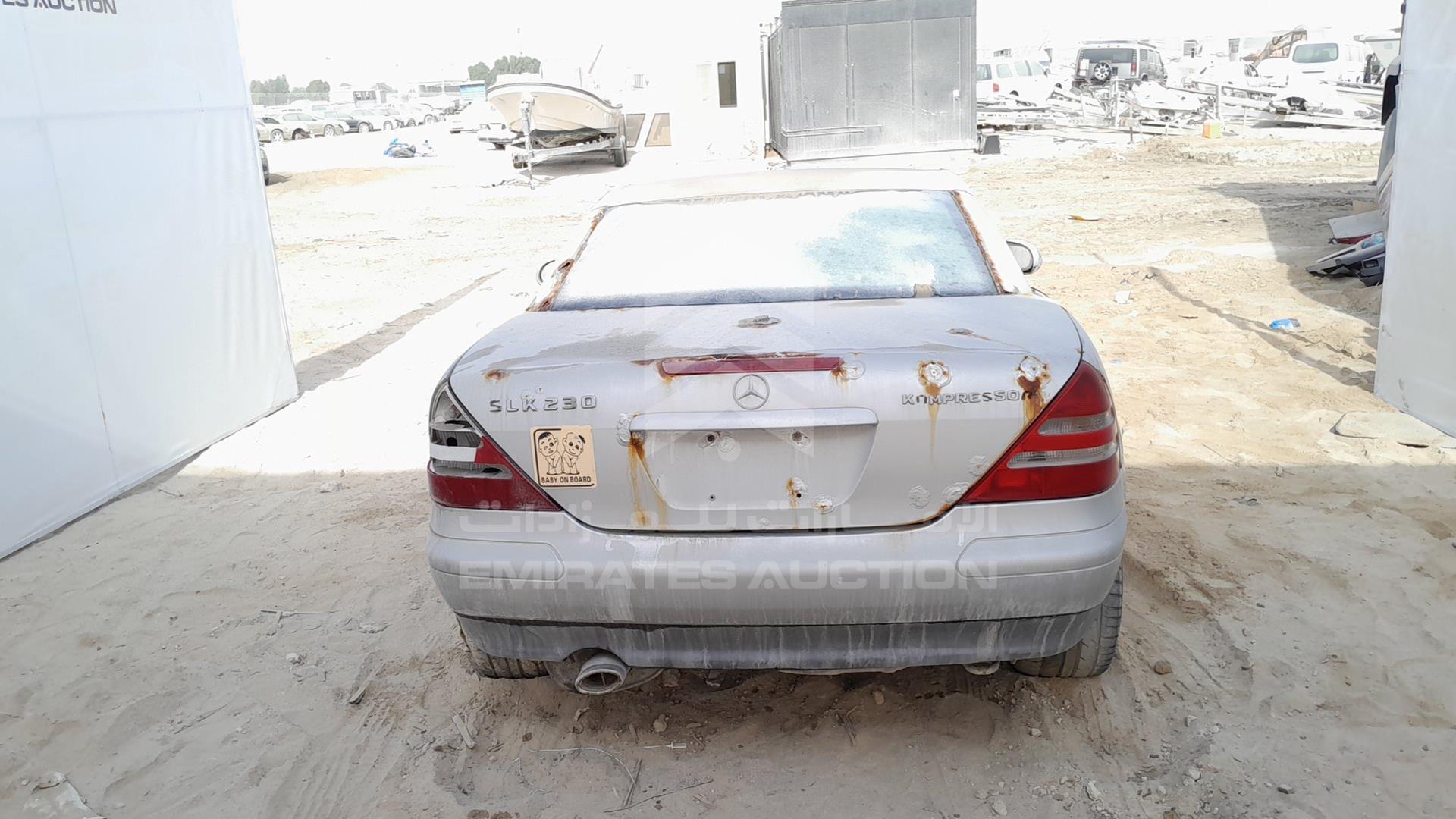 2001 MERCEDES SLK230 VIN: WDBKK49F61F206986