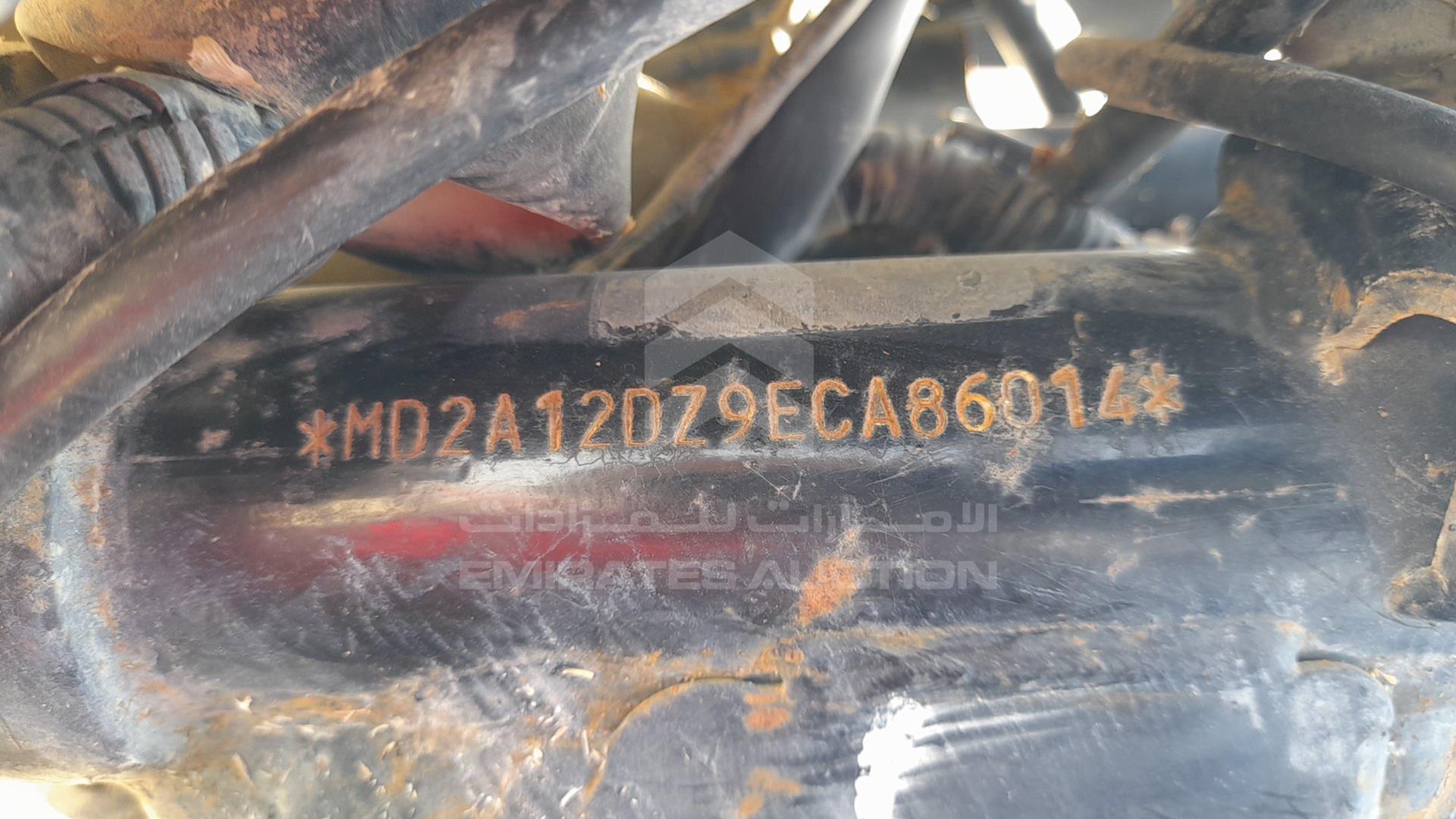 2014 BAJAJ PULSAR 180CC VIN: MD2A12DZ9ECA86014
