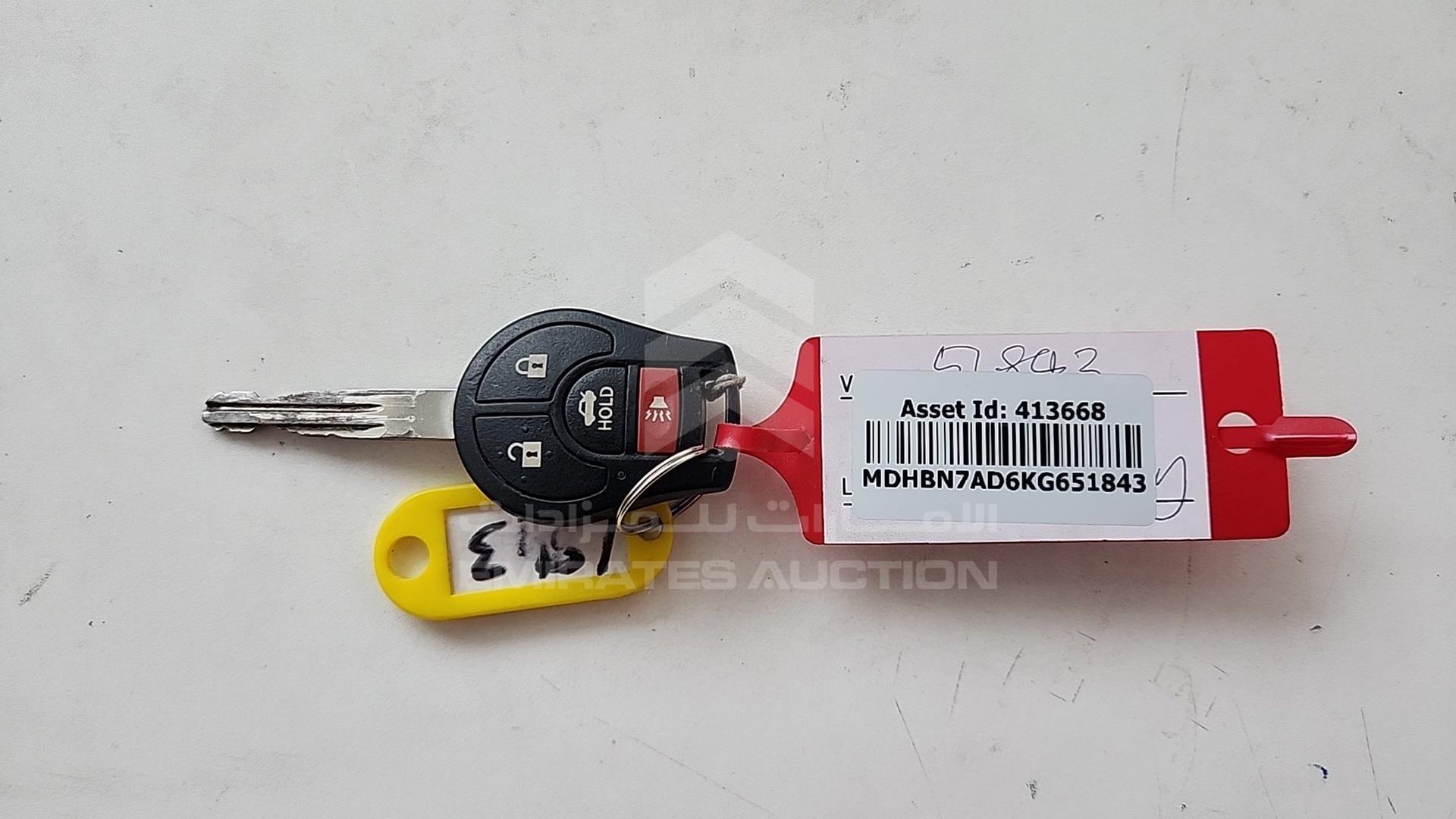 2019 NISSAN SUNNY VIN: MDHBN7AD6KG651843