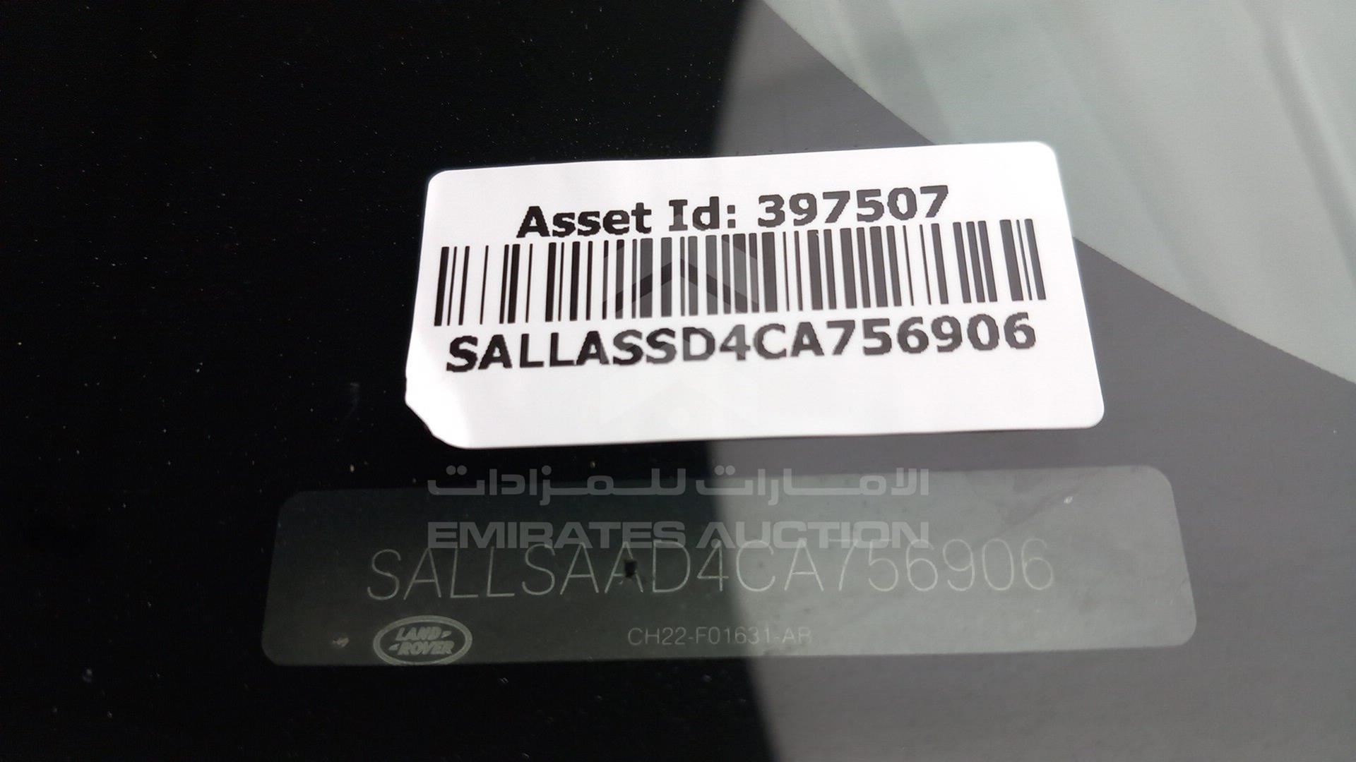 2012 RANGE ROVER SPORT VIN: SALLASSD4CA756906