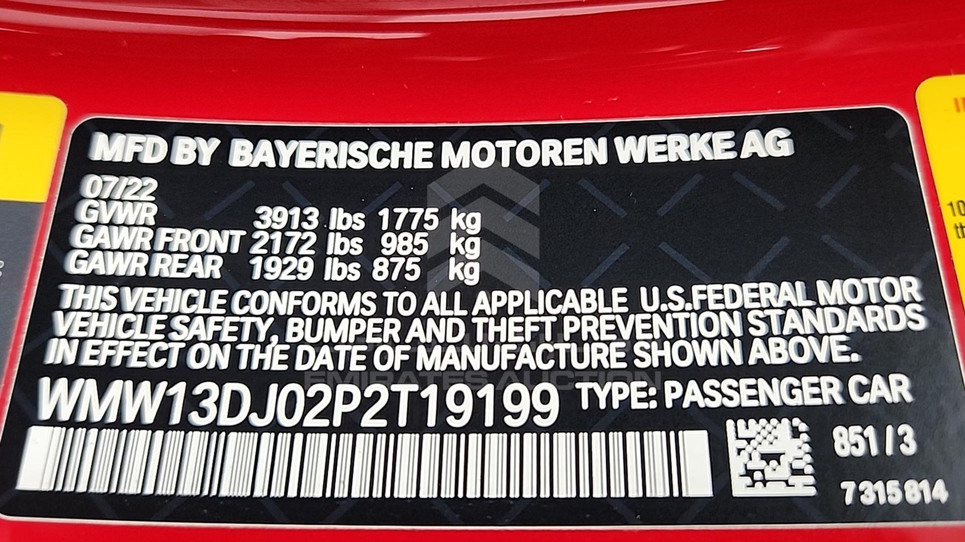 2023 MINI COOPER S VIN: WMW13DJ02P2T19199