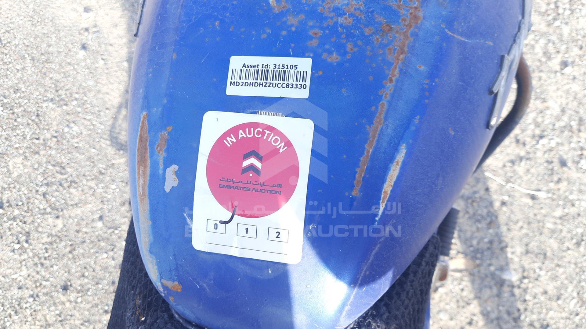 2011 BAJAJ 150 CC VIN: MD2DHDHZZUCC83330