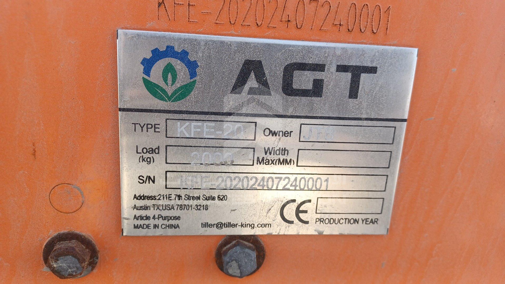 2024 FORKLIFT --- VIN: KFE20202407240001