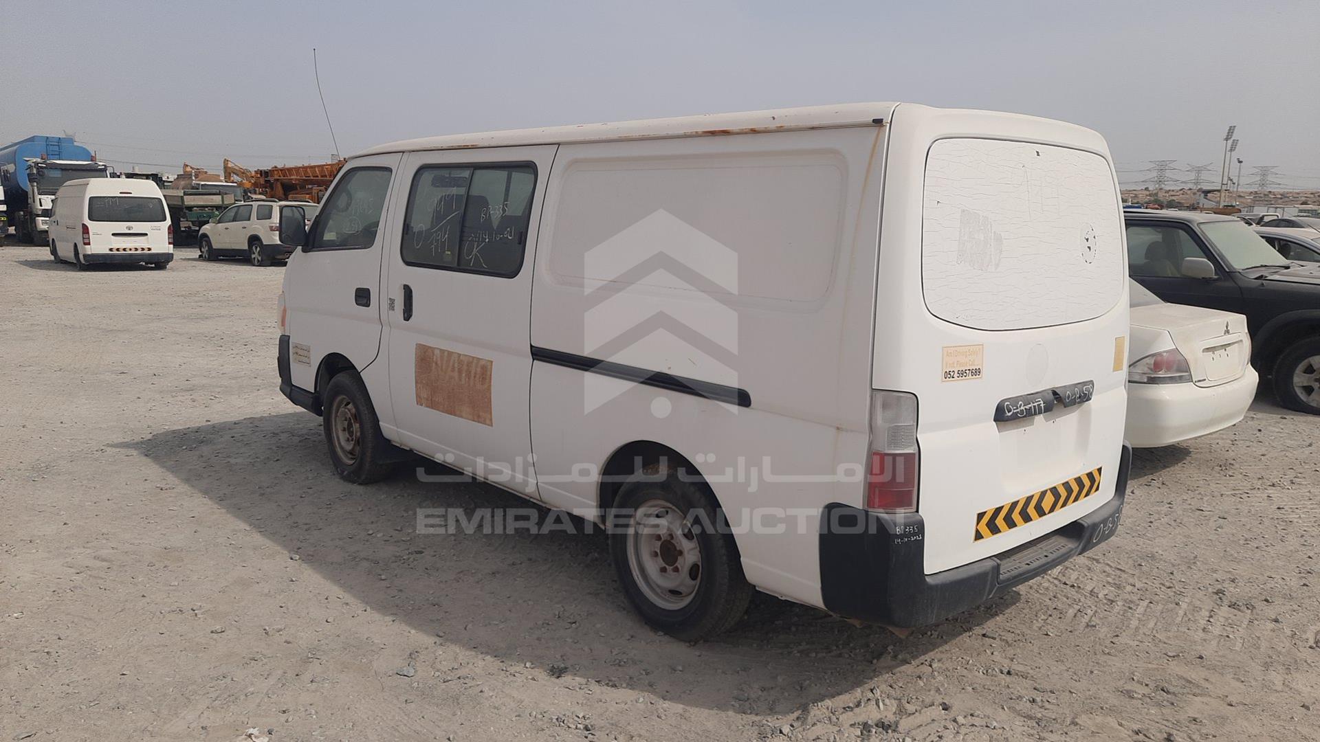 2009 NISSAN URVAN VIN: JN6AE52S39X112844