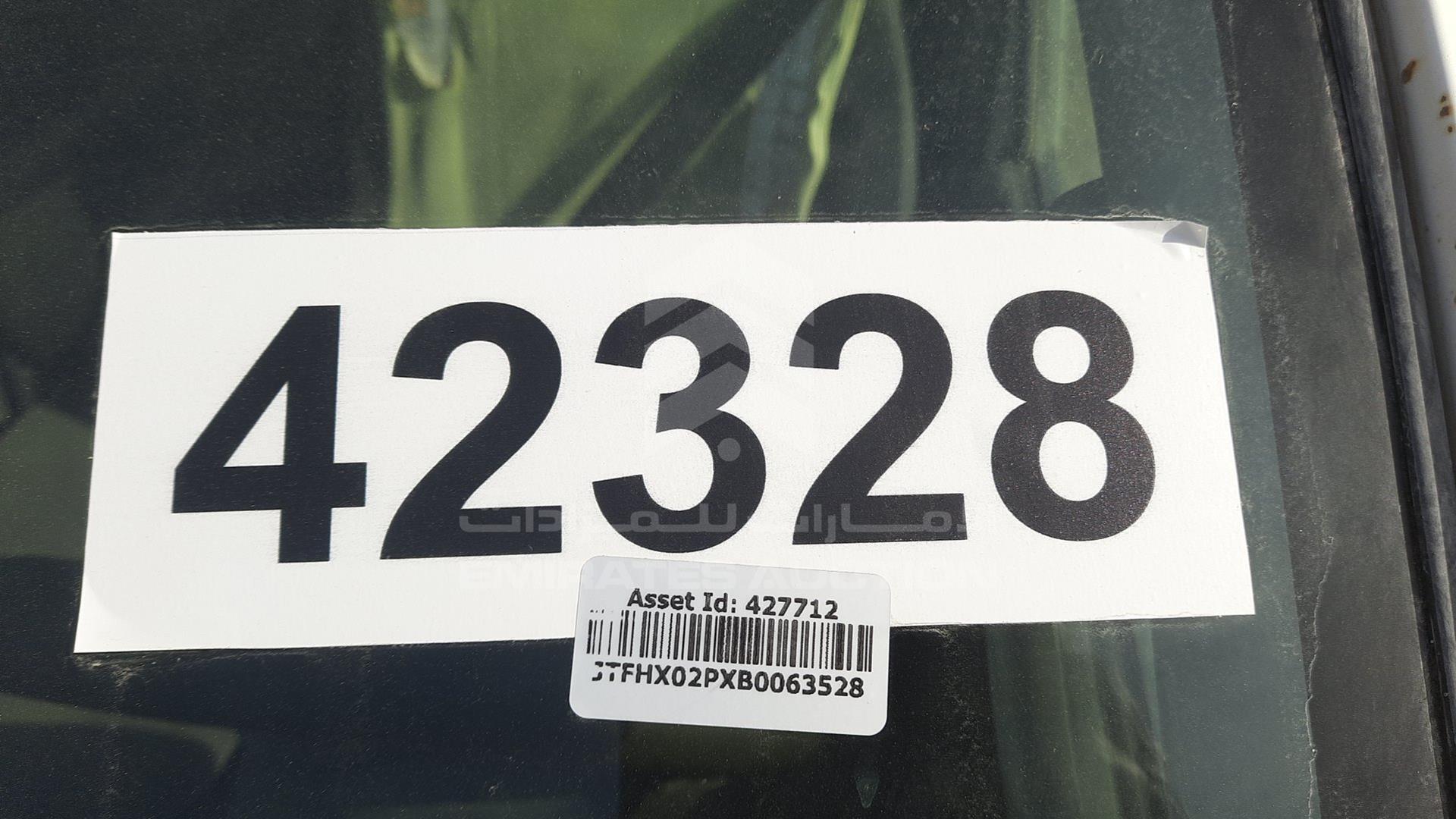 2011 TOYOTA HIACE VIN: JTFHX02PXB0063528