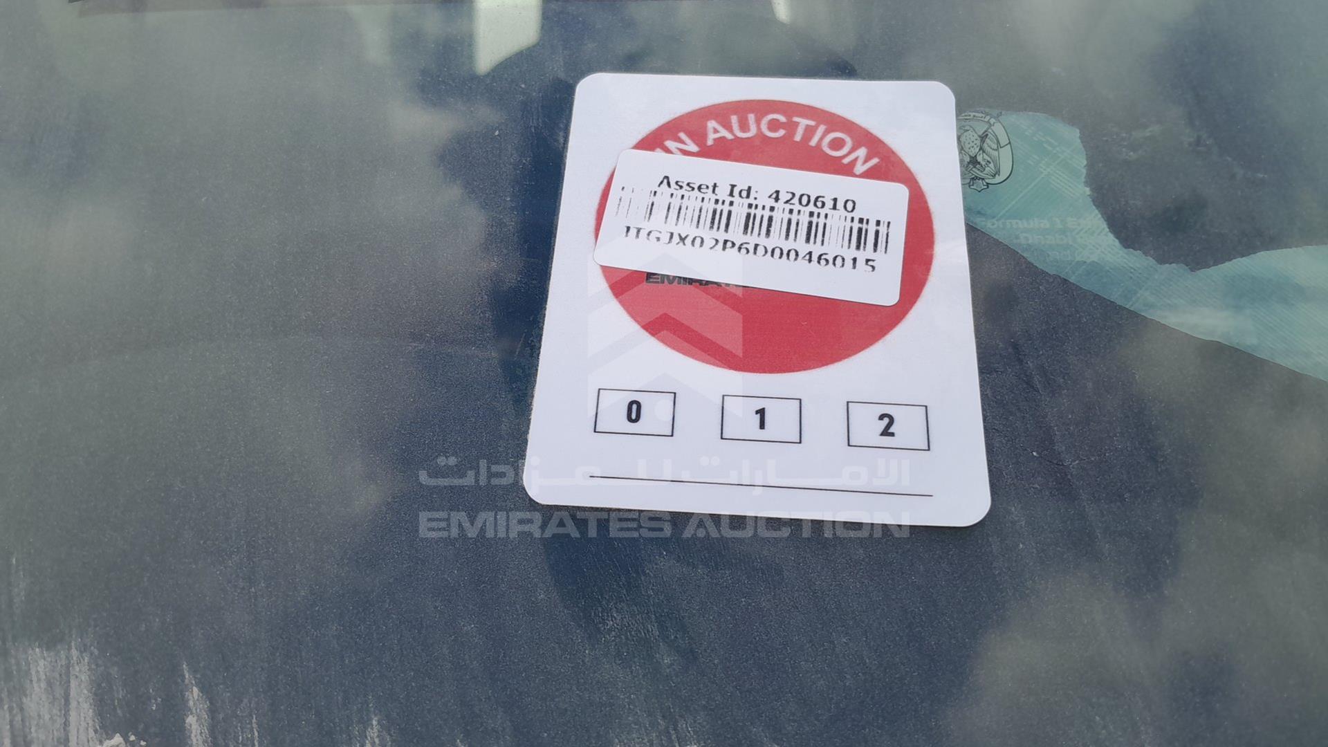 2013 TOYOTA HIACE VIN: JTGJX02P6D0046015