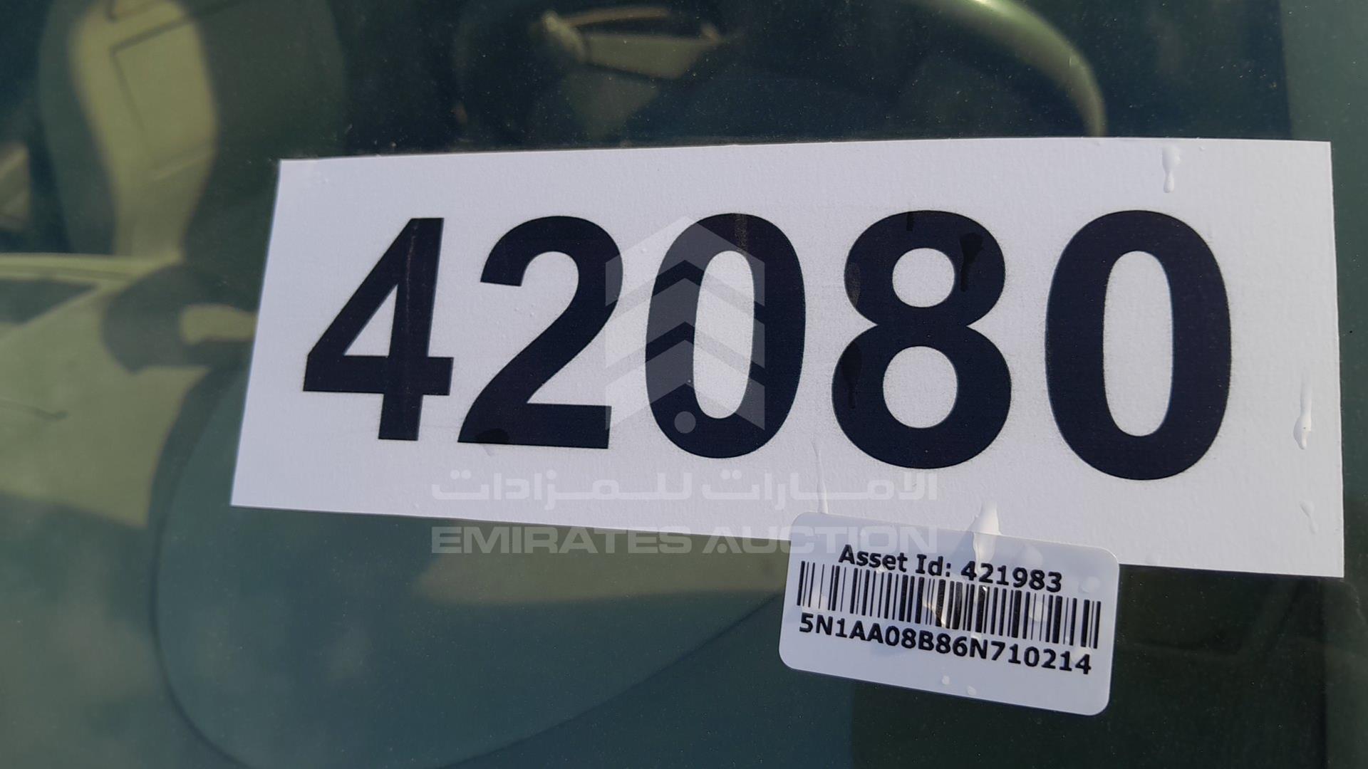 2006 NISSAN ARMADA VIN: 5N1AA08B86N710214