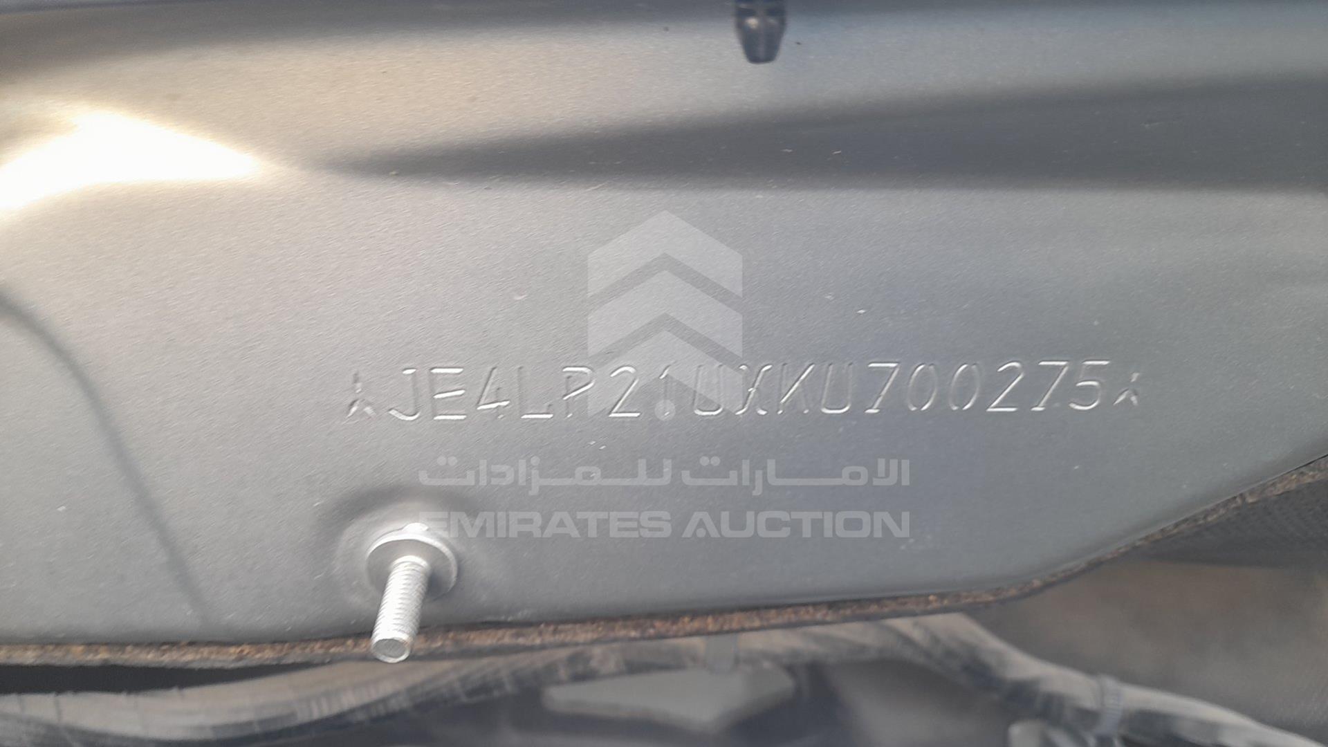 2019 MITSUBISHI ASX VIN: JE4LP21UXKU700275