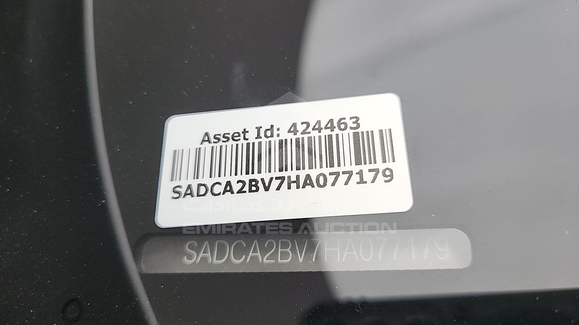 2017 JAGUAR F-PACE VIN: SADCA2BV7HA077179