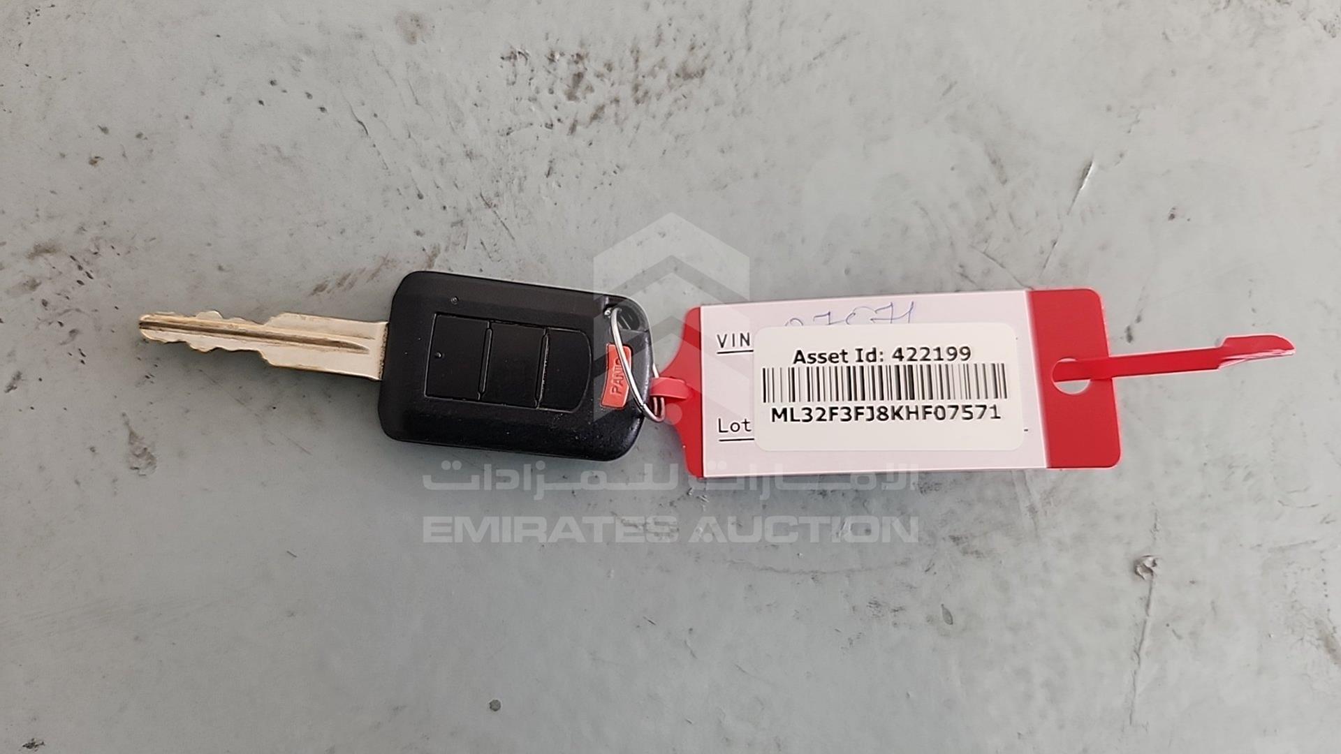 2019 MITSUBISHI MIRAGE VIN: ML32F3FJ8KHF07571