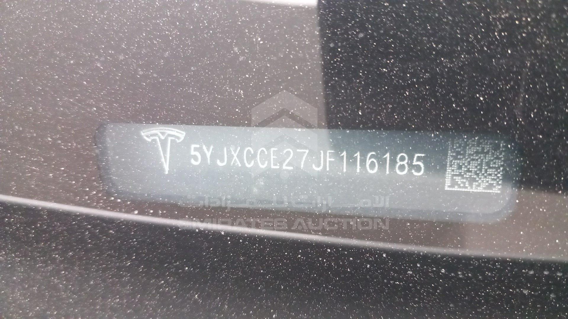 2018 TESLA MODEL X VIN: 5YJXCCE27JF116185