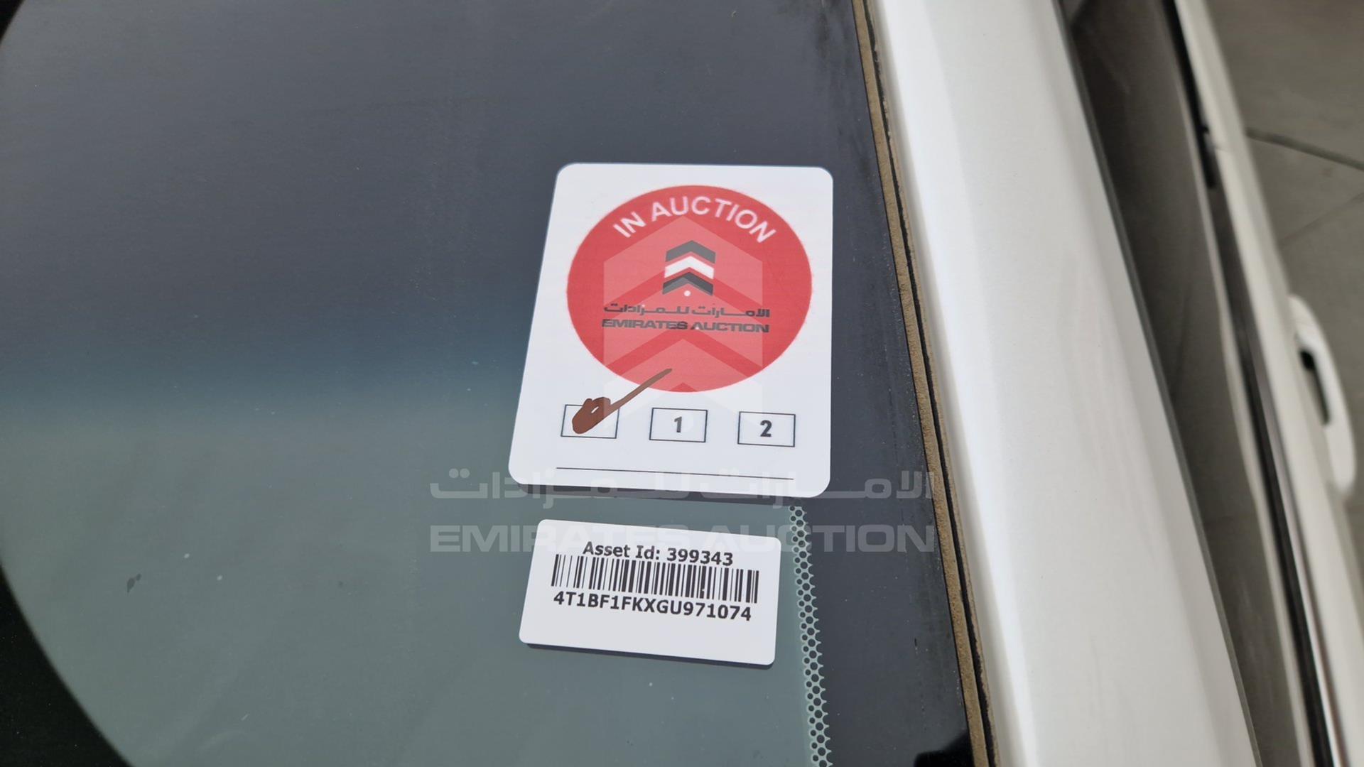 2016 TOYOTA CAMRY VIN: 4T1BF1FKXGU971074