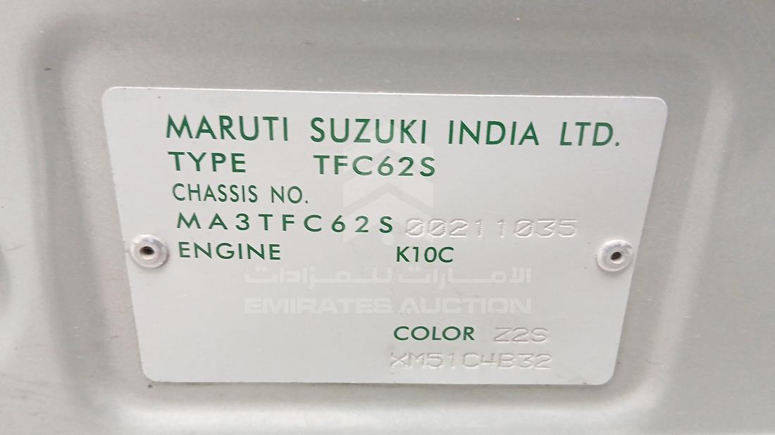 2023 Suzuki Celerio — VIN on Frame — Photo 3