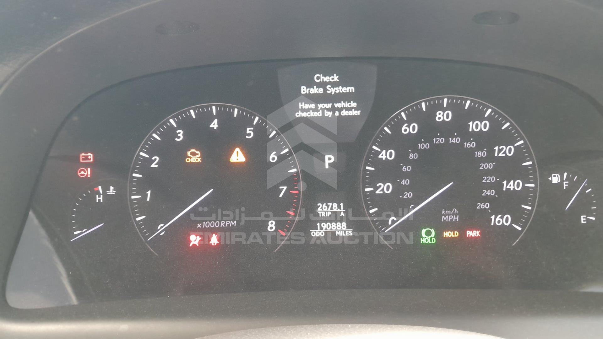 2009 LEXUS LS 460 VIN: JTHCL46F295003617