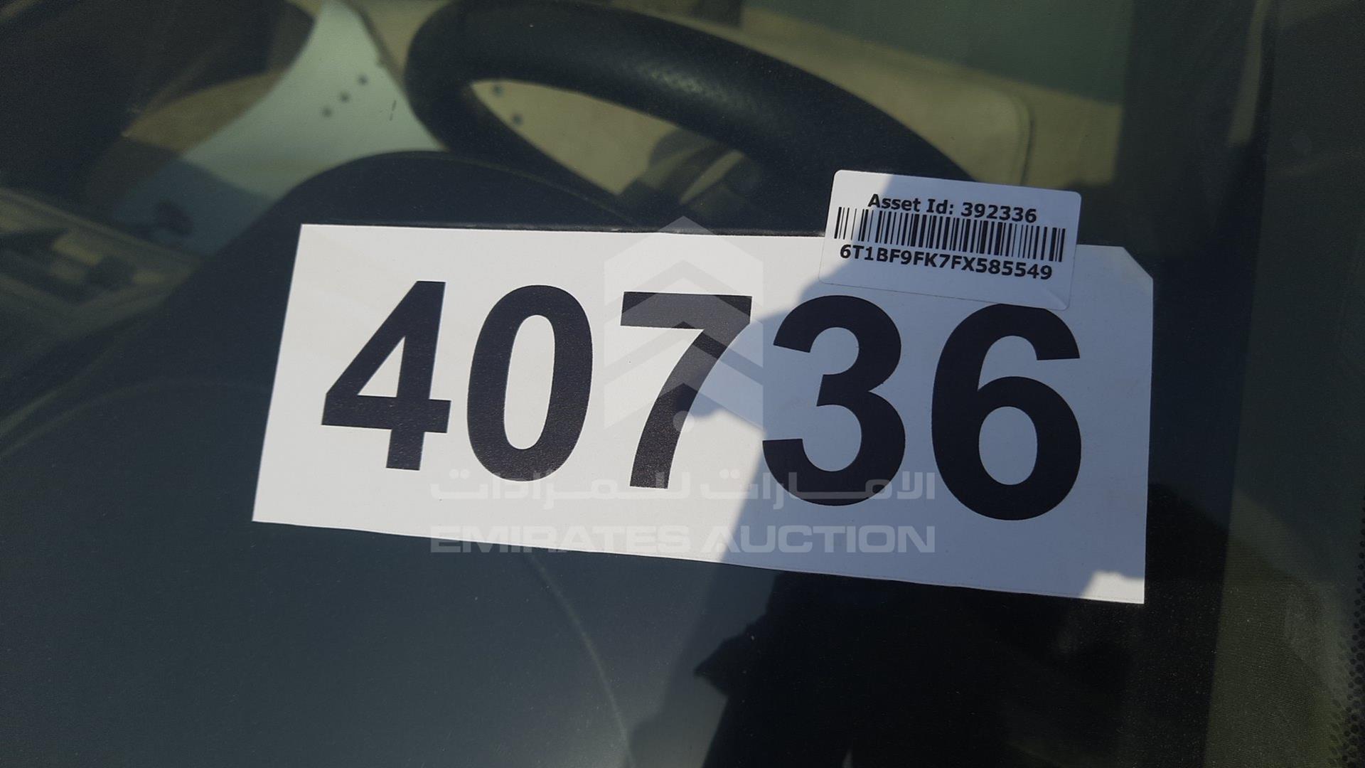 2015 TOYOTA --- VIN: 6T1BF9FK7FX585549