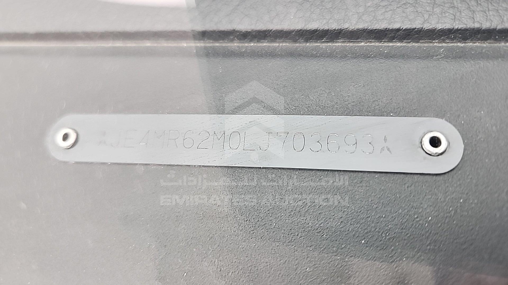 2020 MITSUBISHI PAJERO VIN: JE4MR62M0LJ703693