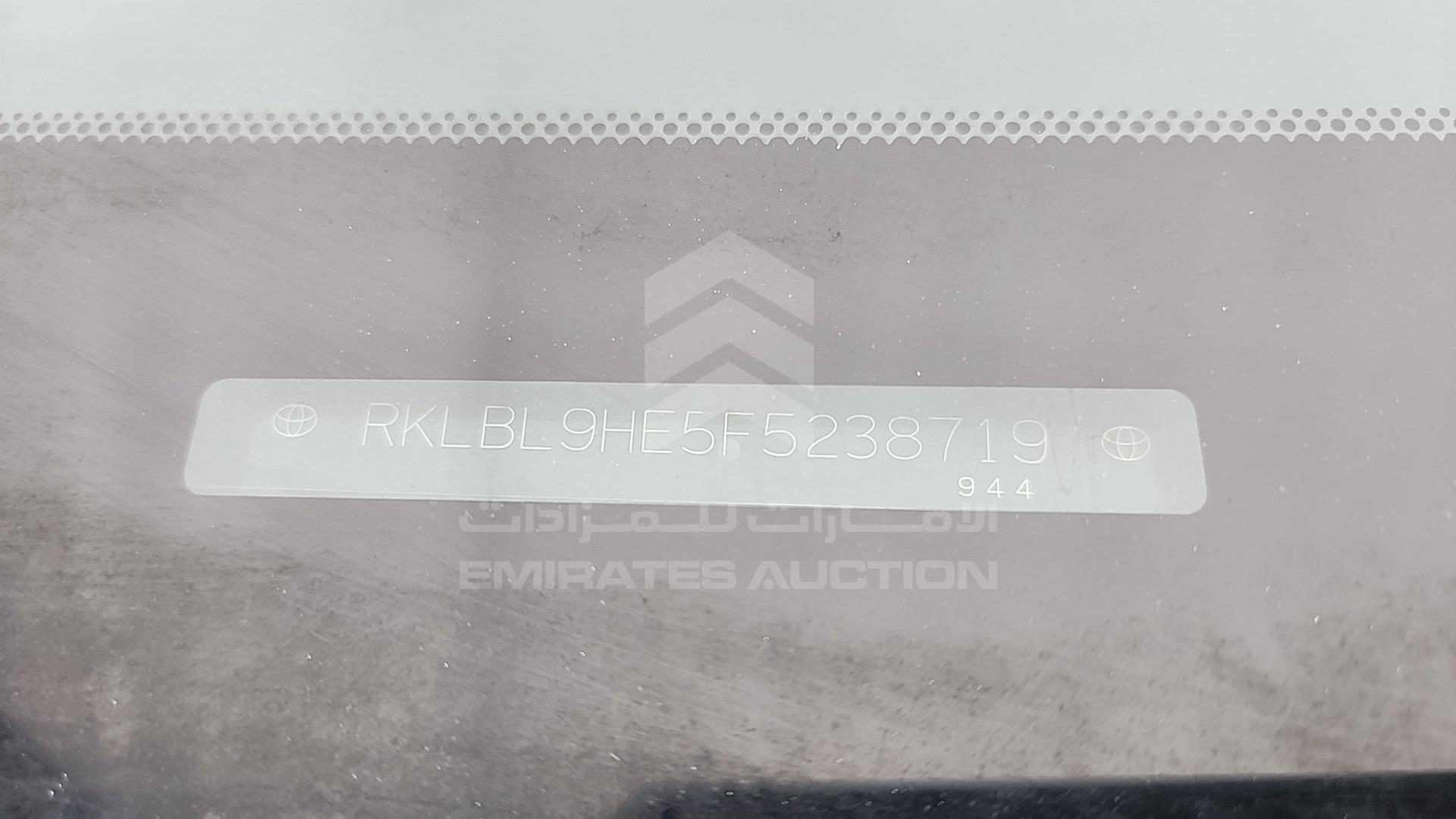 2015 TOYOTA COROLLA VIN: RKLBL9HE5F5238719