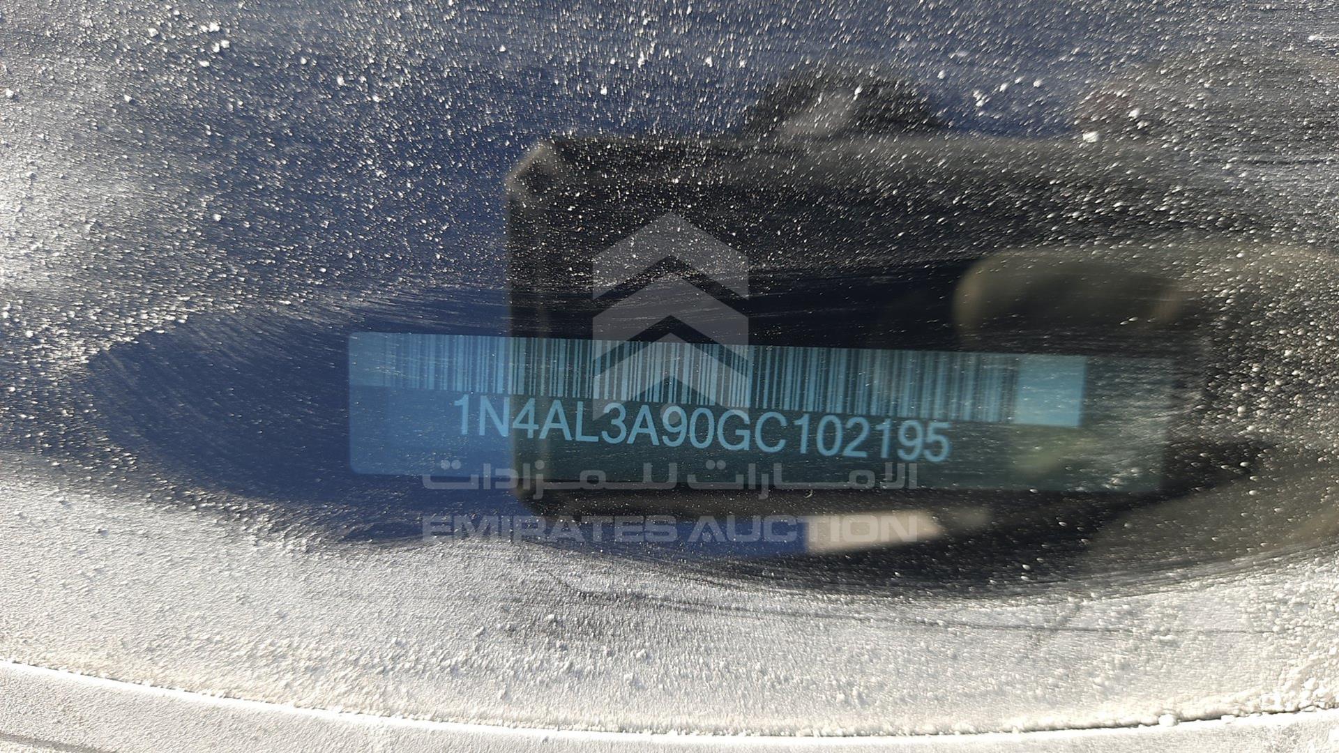 2016 NISSAN ALTIMA VIN: 1N4AL3A90GC102195