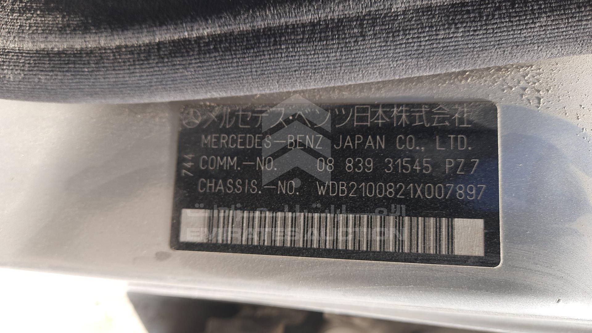 1998 MERCEDES E 320 VIN: WDB2100821X007897
