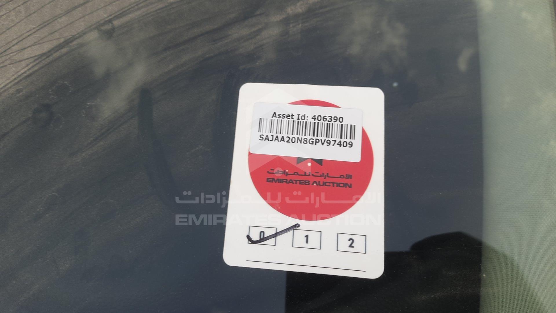 2016 JAGUAR XJL VIN: SAJAA20N8GPV97409