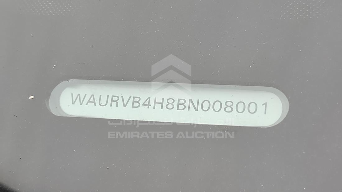 2011 Audi A8 — VIN on Frame — Photo 5