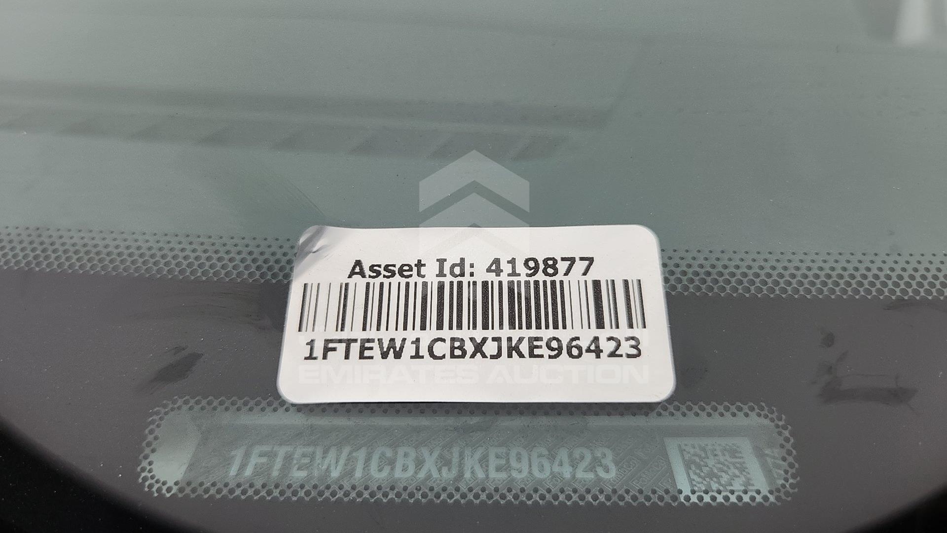 2018 FORD F-150 VIN: 1FTEW1CBXJKE96423