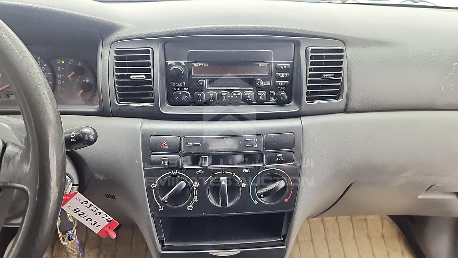 2003 TOYOTA COROLLA VIN: JTDBR23E233053674