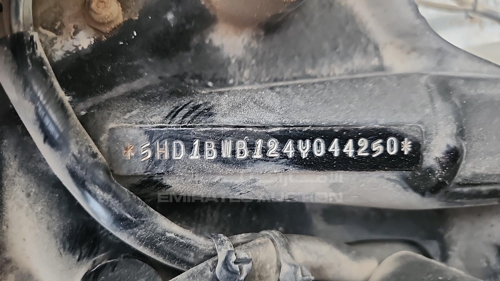 2004 HARLEY DAVIDSON VIN: 5HD1BWB124Y044250