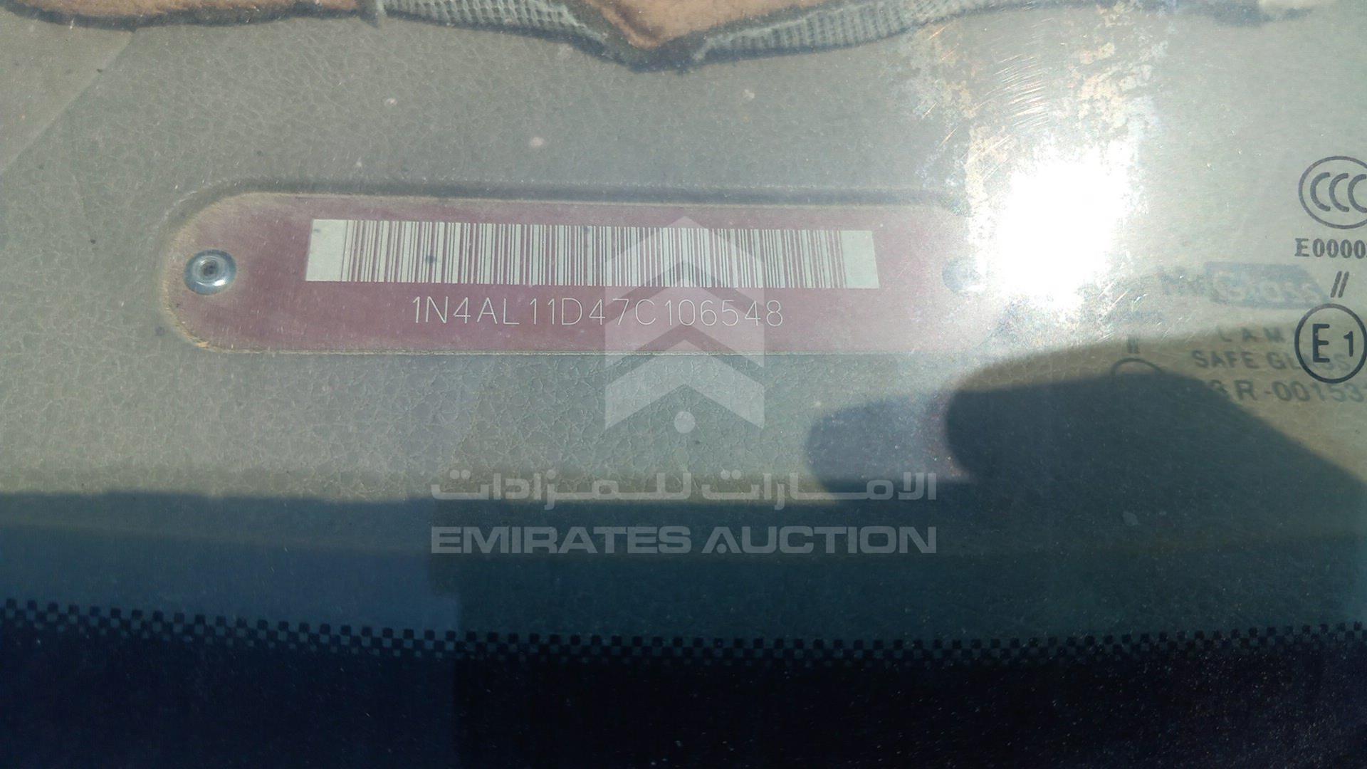2007 NISSAN ALTIMA VIN: 1N4AL11D47C106548