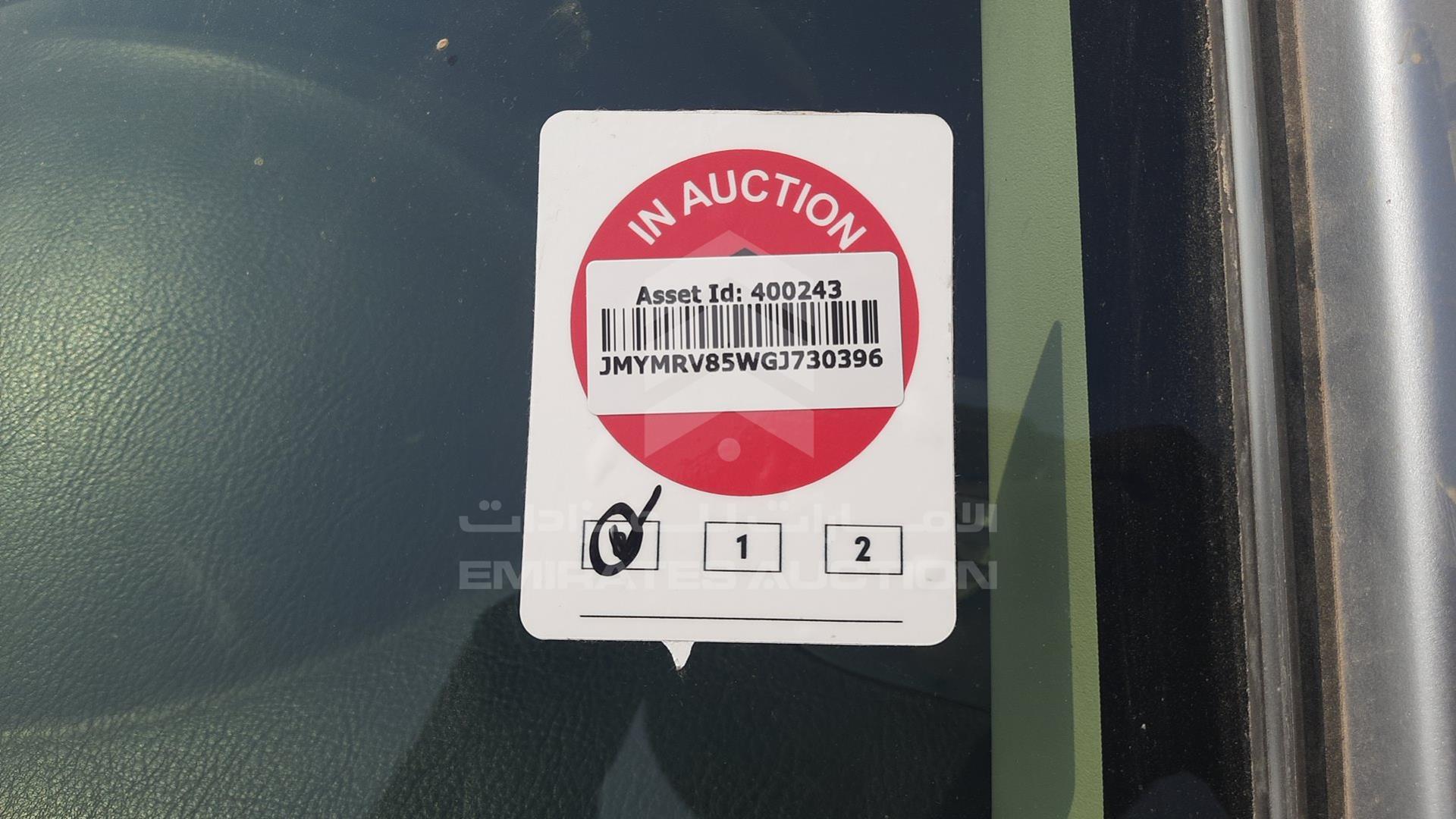2016 MITSUBISHI PAJERO VIN: JMYMRV85WGJ730396