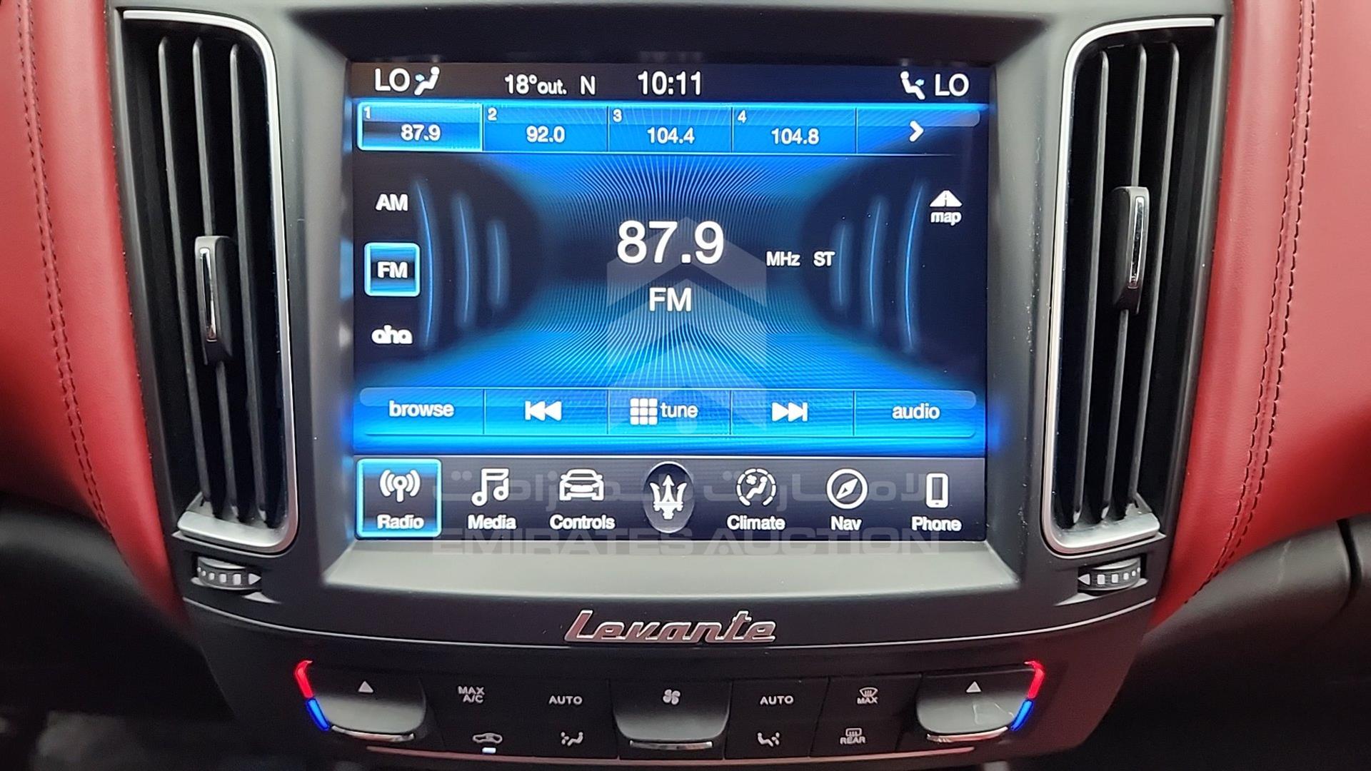 2019 MASERATI LEVANTE VIN: ZN6YU61F0KX325205