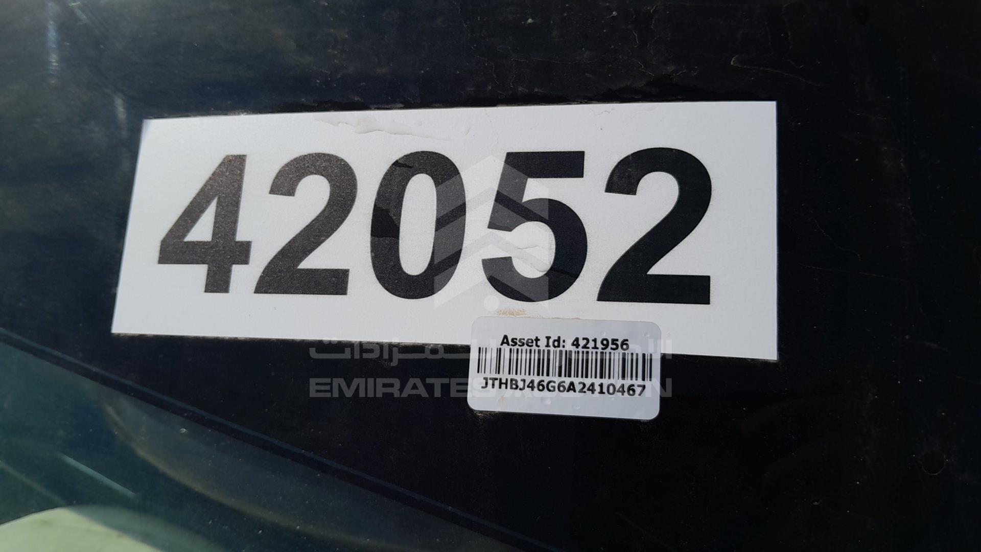 2010 LEXUS ES 350 VIN: JTHBJ46G6A2410467