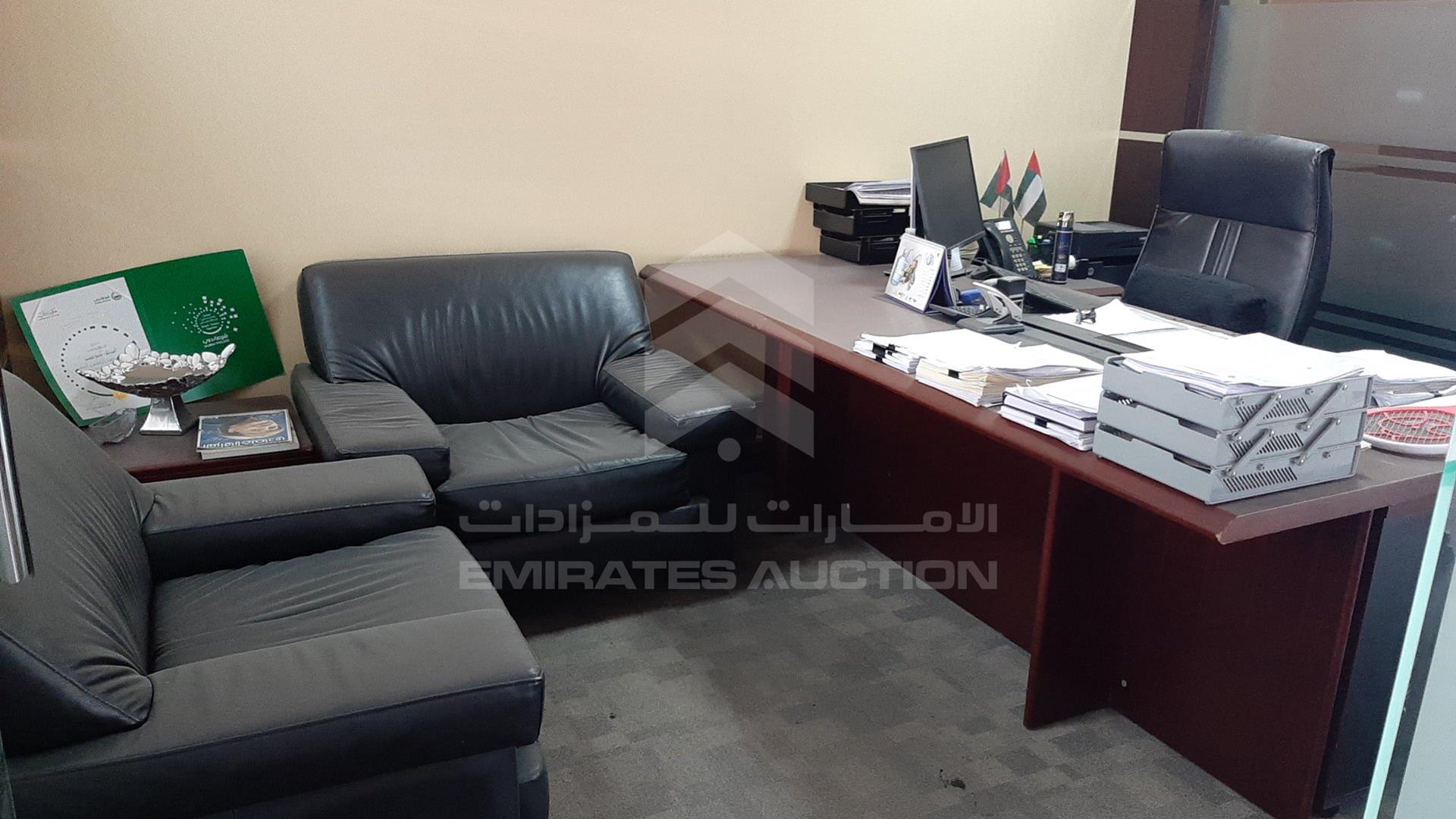 Emirates Auction, Cars, Details, Office furniture and electronic