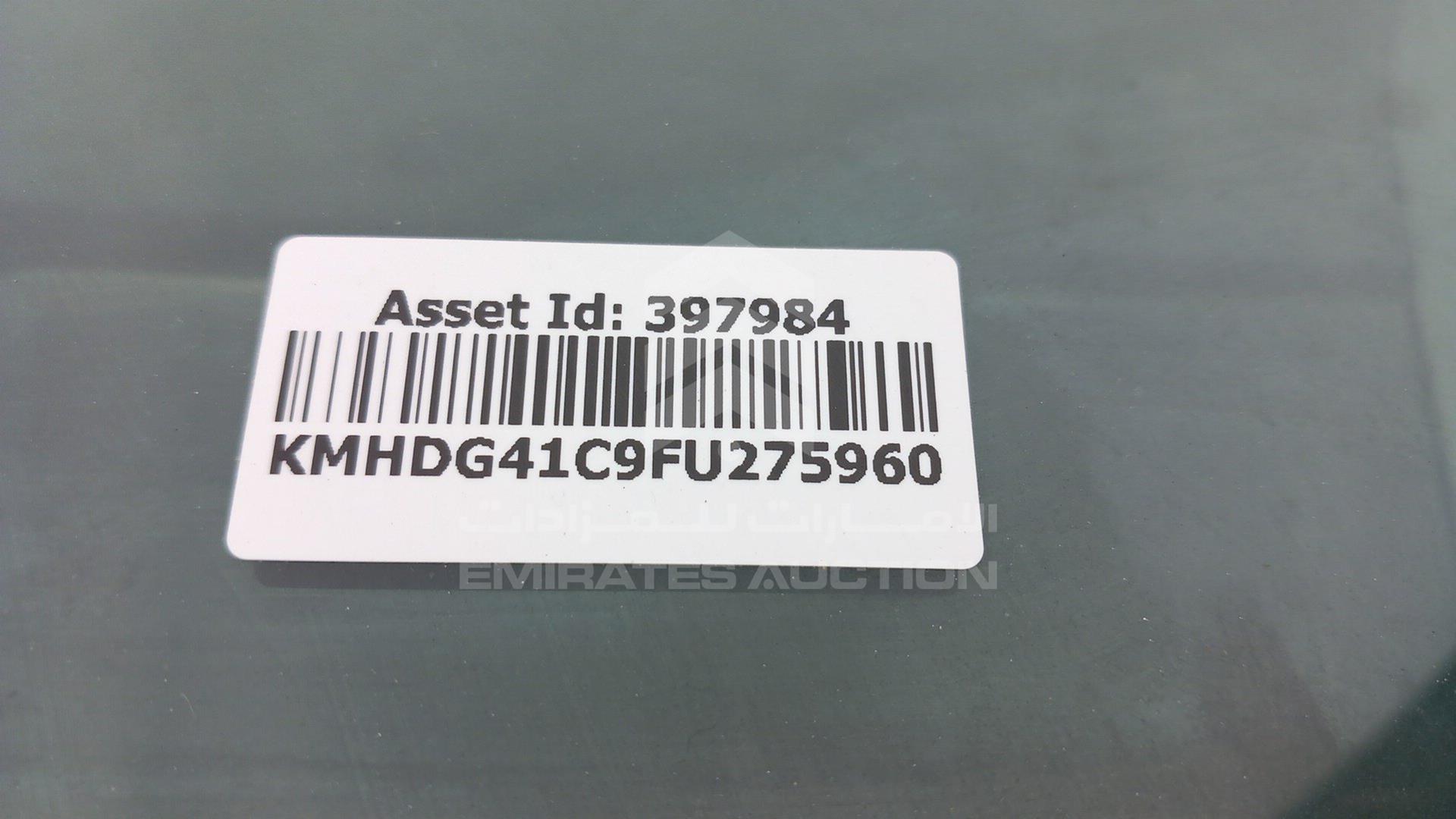 2015 HYUNDAI ELANTRA VIN: KMHDG41C9FU275960