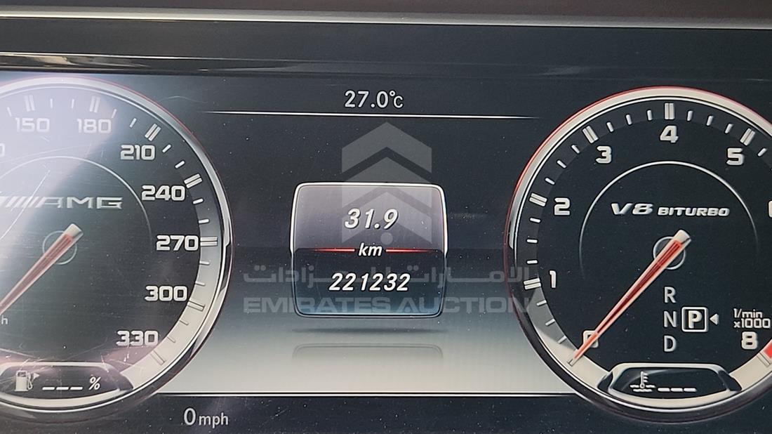 2015 Mercedes S63 AMG — Odometer Reading — Photo 2