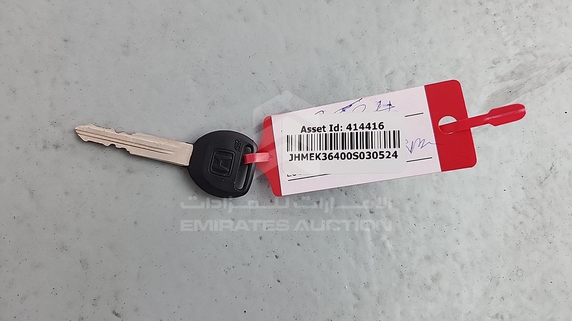1996 HONDA CIVIC VIN: JHMEK36400S030524