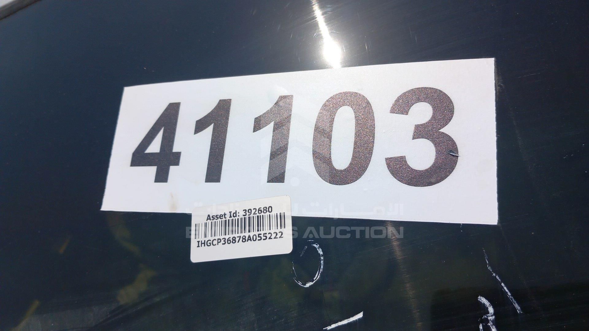2008 HONDA ACCORD VIN: 1HGCP36878A055222