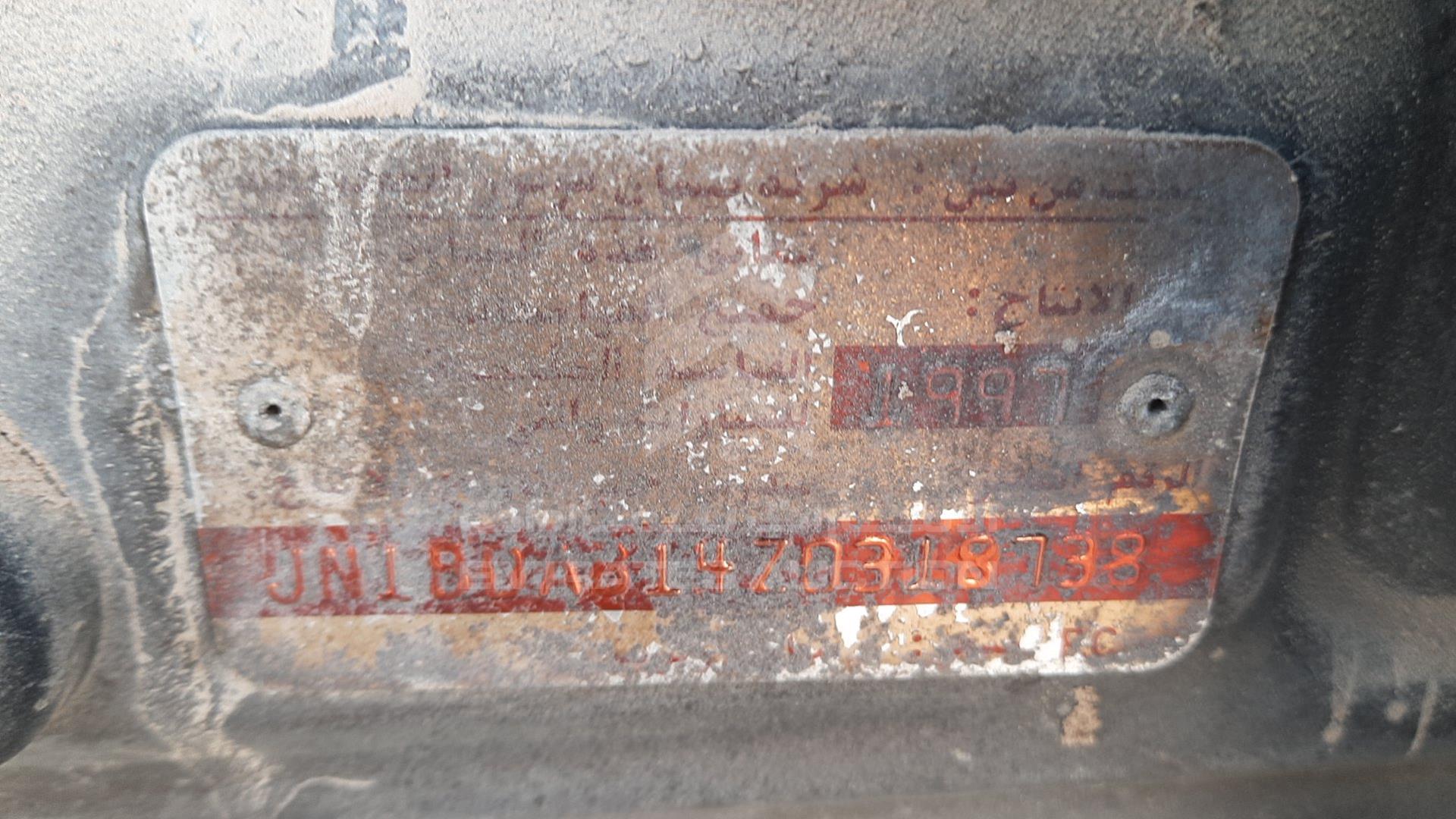 1997 NISSAN SUNNY VIN: JN1BDAB14Z0318738