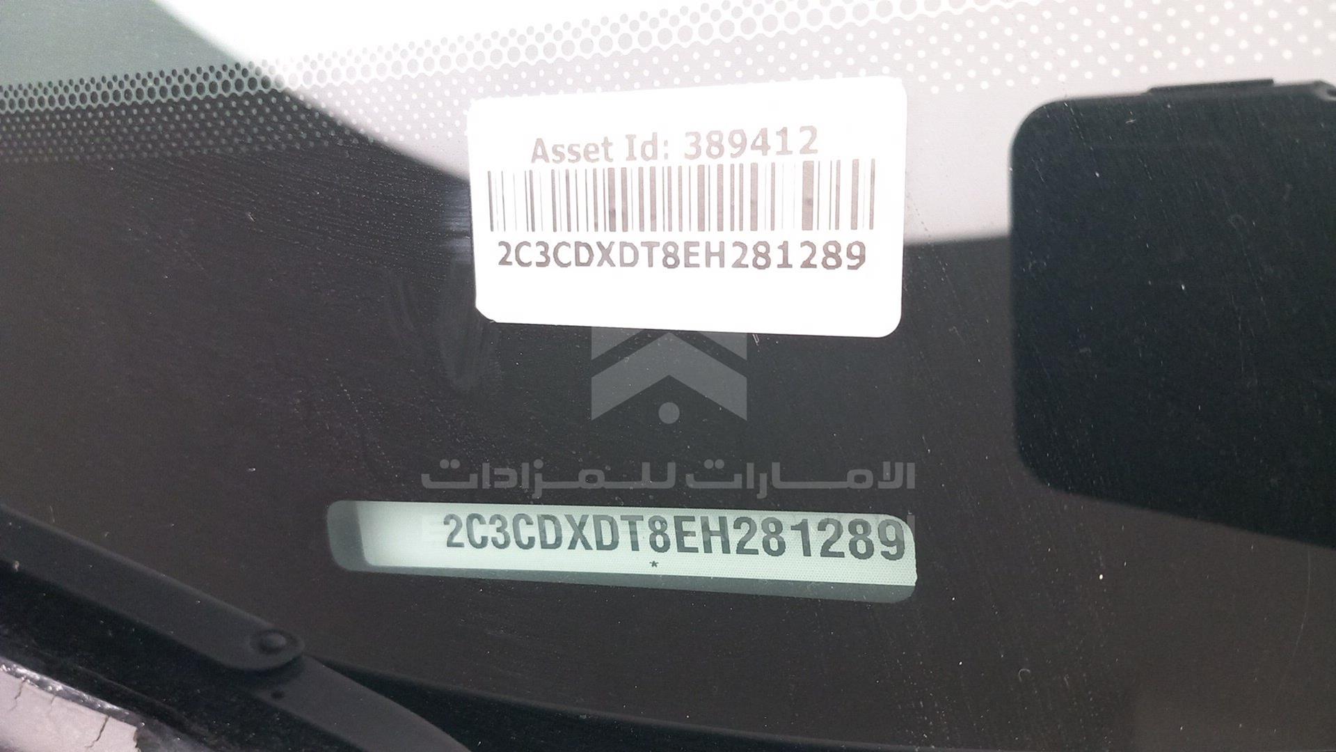2014 DODGE CHARGER VIN: 2C3CDXDT8EH281289