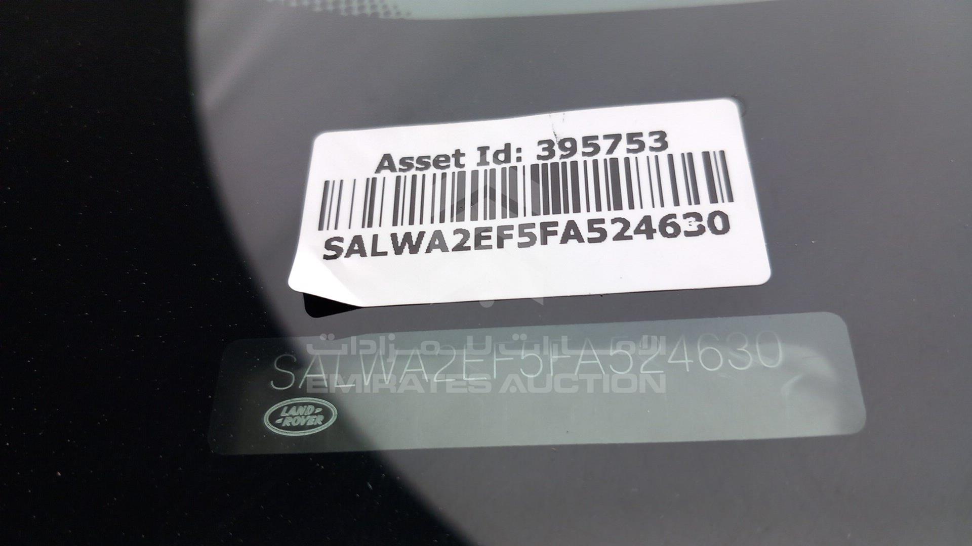 2015 RANGE ROVER SPORT VIN: SALWA2EF5FA524630