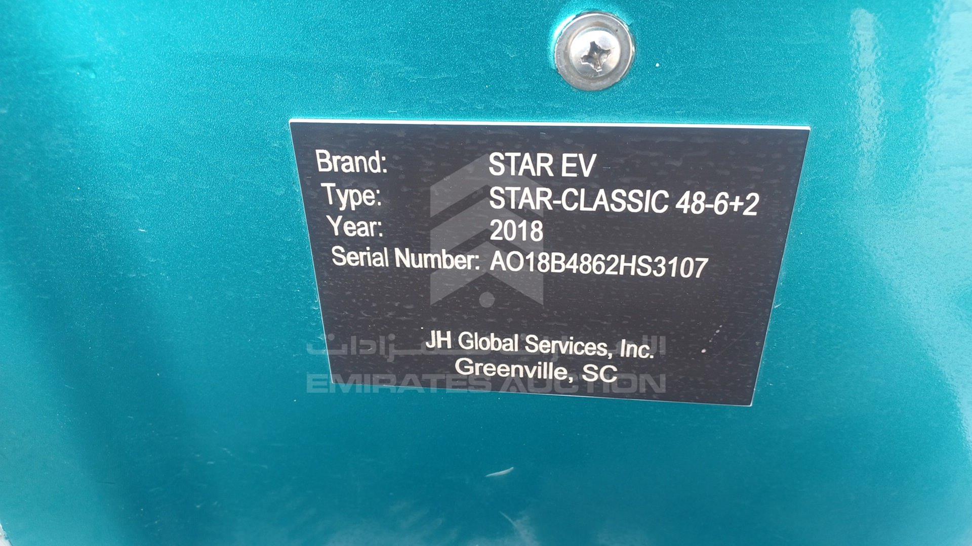 0 GOLF CART ELECTRIC VIN: AO18B4862HS3107