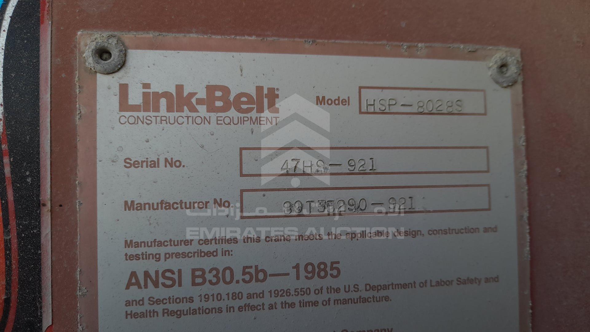1989 LINK BELT HSP-8035 VIN: 47H9921