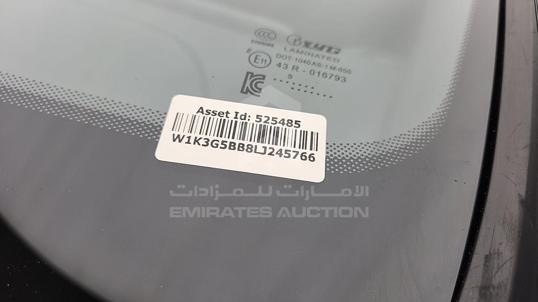مرسيدس A 35 2020 — رقم الشاسيه على الهيكل — صورة 4