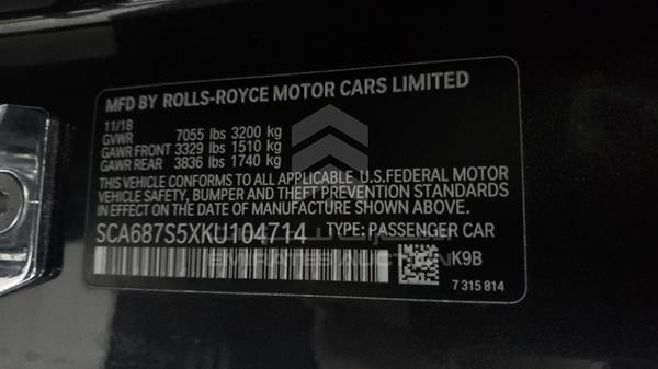 ROLLS ROYCE Phantom 2019 SCA687S5XKU104714 Image 13