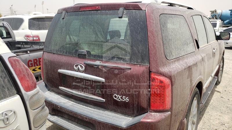 5N3AA08C89N903631 Auction: EmiratesAuction Lot: 405236 5N3AA08C89N903631 Infiniti QX56 2009 MAROON Photo 6