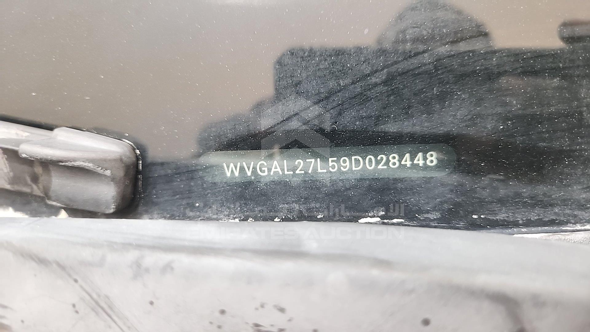 2009 VOLKSWAGEN TOUAREG VIN: WVGAL27L59D028448