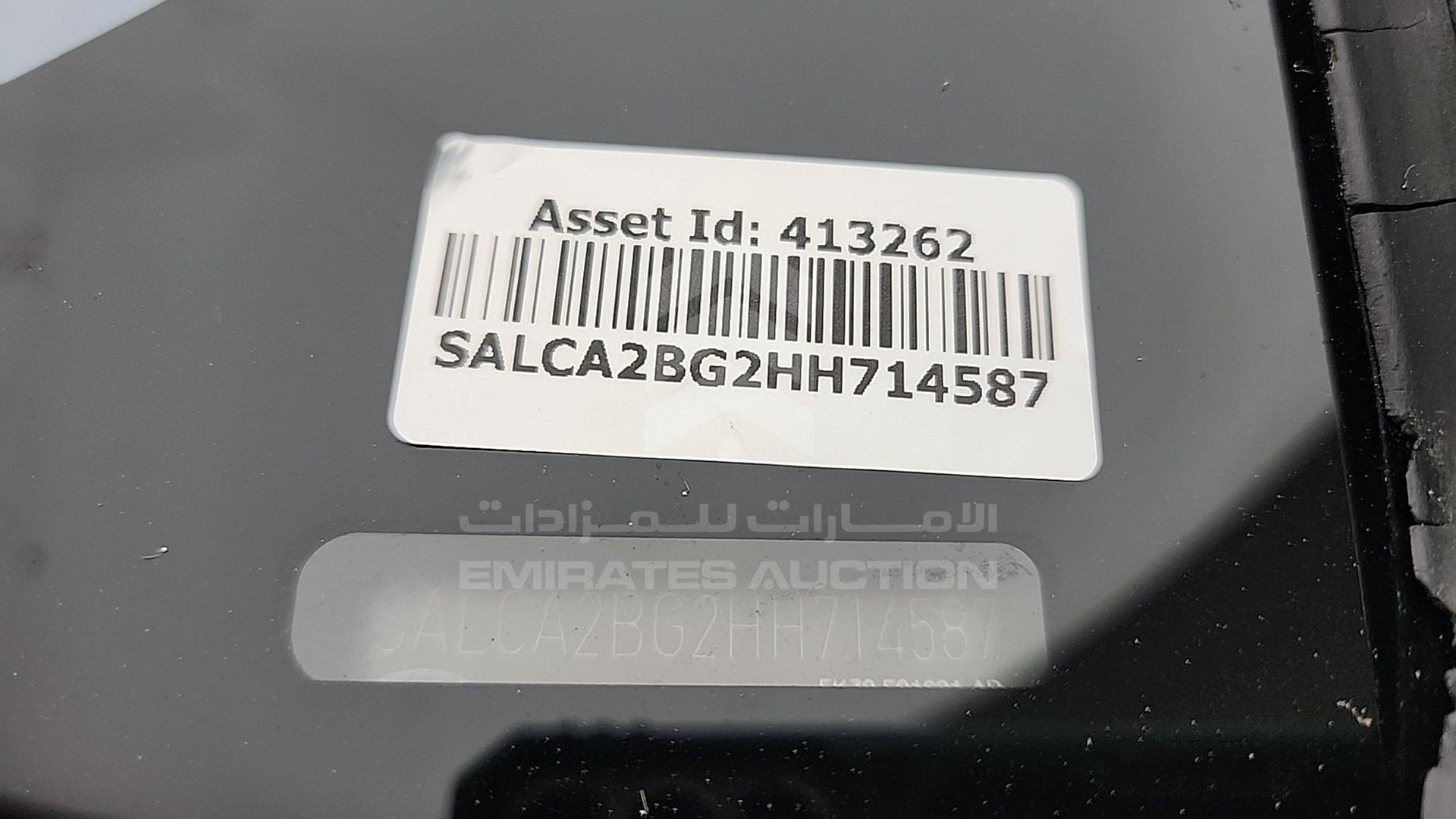 2017 LAND ROVER DISCOVERY VIN: SALCA2BG2HH714587