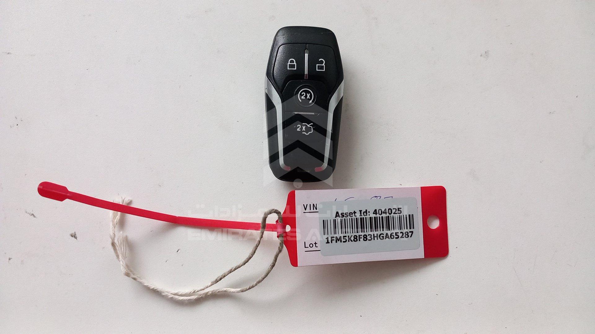 2017 FORD EXPLORER VIN: 1FM5K8F83HGA65287
